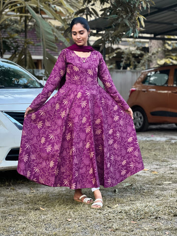 Cotton anarkali